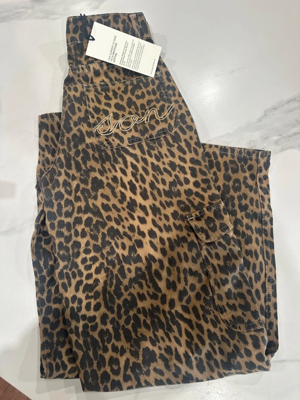 Damson Madder Leopard Cargo Pants Size 6 - Picture 4 of 6